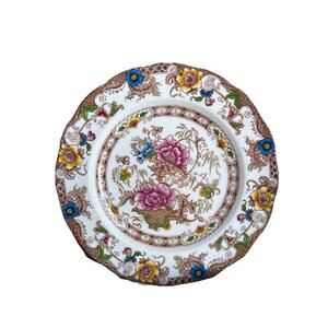 7 George Jones & Sons England Bone China 8.5" Plate Bentick Pattern Antique Set